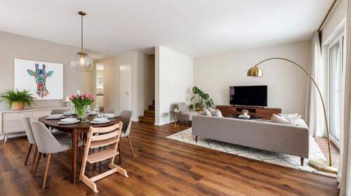 Wohnbereich offen KI-virtuell - Reihenendhaus mit 120,00 m&sup2; in Quickborn zum Kaufen