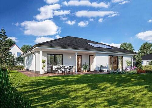 Bungalow-128-überdachte-Terrasse.jpg - Bönen, ein Ort zum verlieben! Moderner Bungalow auf stilvollem Grundstück!