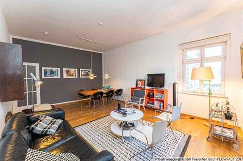 Wohnzimmer - Etagenwohnung mit 88,30 m&sup2; in Berlin zum Kaufen