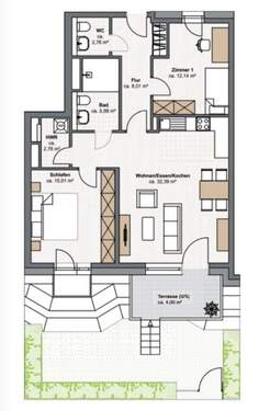 Wohnung 4 - 3 Zimmer Etagenwohnung zum Kaufen in Kaarst / Büttgen