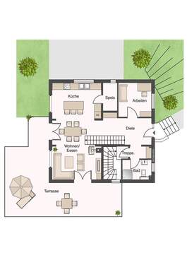 Erdgeschoss - Garten - 