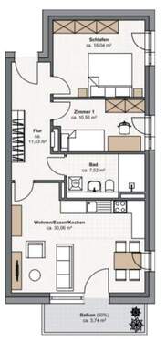 Wohnung 12 - 3 Zimmer Etagenwohnung zum Kaufen in Kaarst / Büttgen