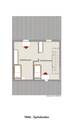 Grundriss Spitzboden visualisiert 1846 - 