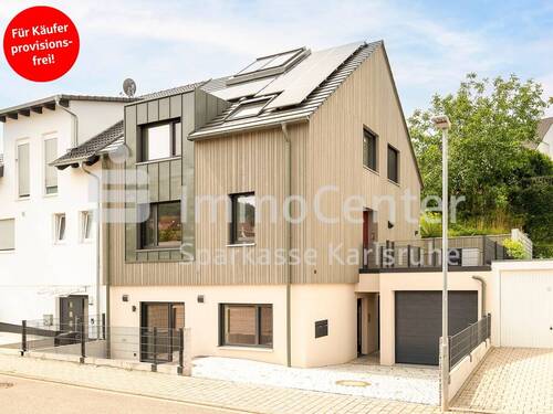 Fassade - Ein Zuhause mit Mehrwert - Moderne Doppelhaushälfte mit Einliegerwohnung und KfW 40 Plus Standard