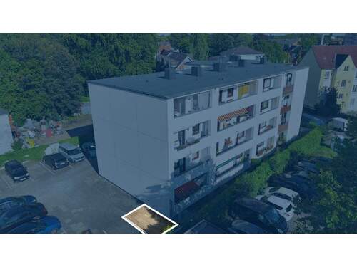 Stellplatz zu der Wohnung - Etagenwohnung mit 53,50 m² in Neumünster zum Kaufen