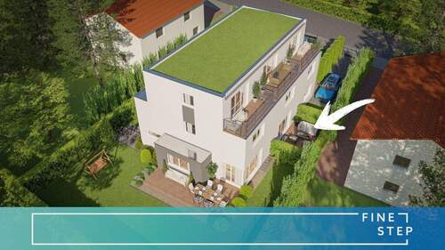 FINESTEP Immobilien GmbH - Modernes Reihenmittelhaus am Waldheimplatz - Geschütztes Wohnen mit höchstem Komfort