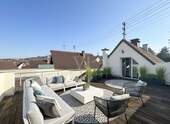 Dachterrasse - Visualisierung Dachterrasse mit Ausblick - 