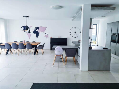 Wohnzimmer/Küche - 6 Zimmer Doppelhaushälfte zum Kaufen in Meckenheim
