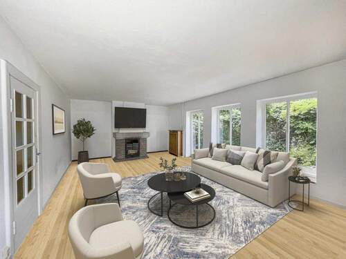 Wohn- und Esszimmer - Digitales Staging - 