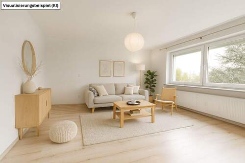 Wohnzimmer - Einrichtungsbeispiel - Gepflegte 4-Zimmer-Wohnung in ruhiger Lage