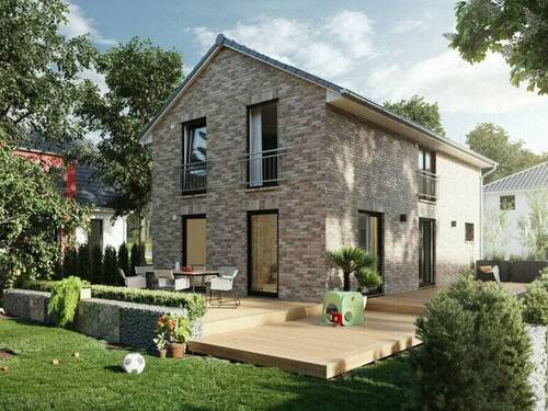 csm_aura-125-garten-klinker-2021-07-26-135237_3162 - Ihr Traumhaus – Bauen, Einziehen und Wohlfühlen! Perfekte Lösung für schmales Grundstück