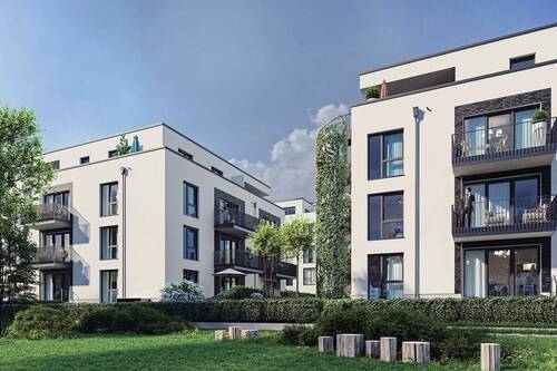 Gartenansicht - 2 Zimmer Etagenwohnung zum Kaufen in Frankfurt am Main
