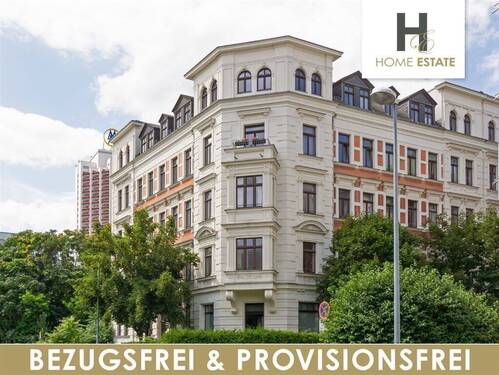 Straßenfassade - 2 Zimmer Etagenwohnung zum Kaufen in Leipzig