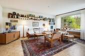 Wohnzimmer mit Blick ins Grüne - 