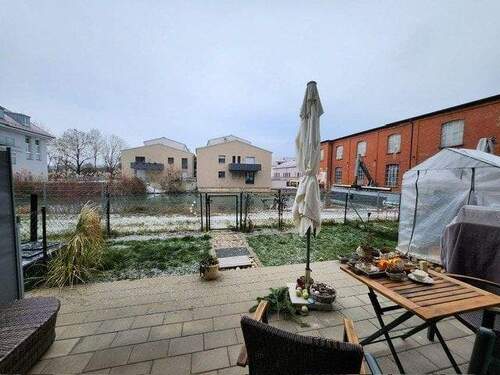Blick von Terrasse - Etagenwohnung mit 86,50 m&sup2; in Forchheim zum Kaufen