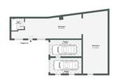 Grundriss Werkstatt mit Garage - 