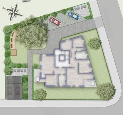 Freiflaechenplan - 2 Zimmer Etagenwohnung zum Kaufen in Dresden