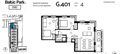 Bild 2 - 3 Zimmer Etagenwohnung zum Kaufen in Swinoujscie [Swinemünde]