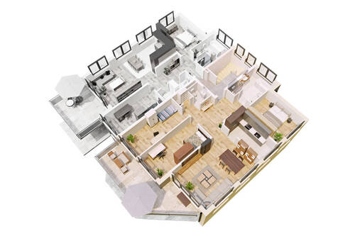 OG Wohnung links 1 - 4 Zimmer Etagenwohnung in Althütte / Sechselberg