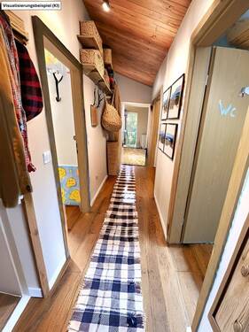 Flur Dachgeschoss Visualisierung via Homestaging - 