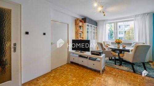Wohnzimmer 1 - Schön geschnittene 2-Zimmer-Wohnung in München