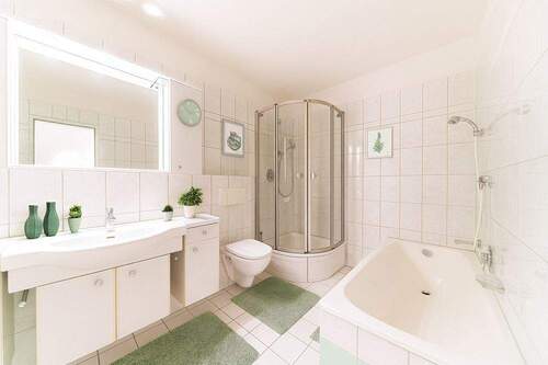 Bad virtuell möbliert - 