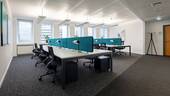 Flat Mitgliedschaft - Flex Desk im Open Space mit Skylineview