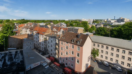 Blick vom Balkon / Küche - 