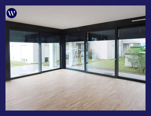 Wohnen - Moderne 2 Zimmer mit Terrasse, offener Wohn-Kochbereich, Einbauküche, Bad mit Walk-In-Dusche