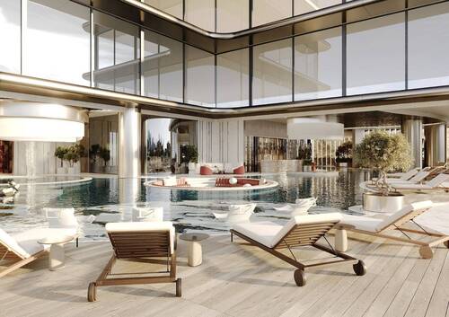 pool sitting area - Etagenwohnung mit 126,50 m² in Dubai zum Kaufen