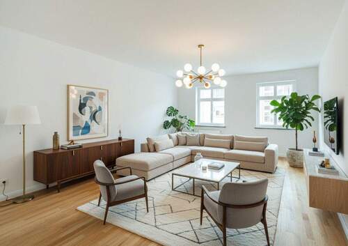 PA58-WE10_furnished - Zuhause sein in Friedrichshain - BEZUGSFREI - fußläufig zum Volkspark - sonnige Gründerzeitwohnung