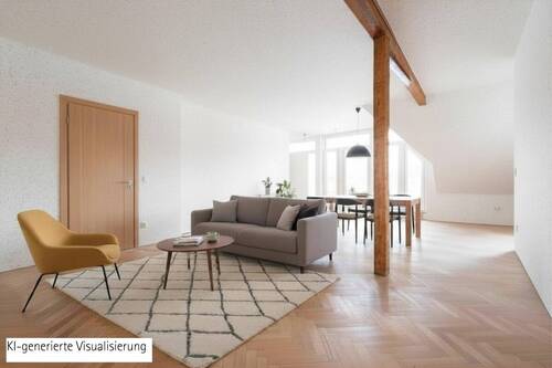 KI-generierte Visualisierung - Erstbezug: komfortable Maisonette-Wohnung in zentraler Lage