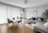 Lichtdurchflutetes Wohnzimmer - 2 Zimmer Etagenwohnung zum Kaufen in Rödermark