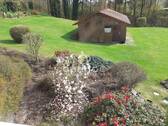 Garten mit Geräte-Gartenhaus - 6 Zimmer Einfamilienhaus in Goldkronach