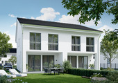 Visualisierung_Rückansicht - 4 Zimmer Doppelhaushälfte zum Kaufen in Beelitz