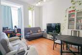 Wohnzimmer - Düsseldorf-Grafenberg: Lichtdurchflutete 3-Zimmer-Wohnung in zentraler Lage