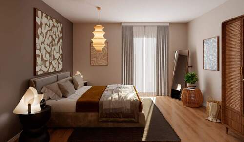 Gemütliches Schlafzimmer - 3 Zimmer Etagenwohnung zum Kaufen in Düsseldorf