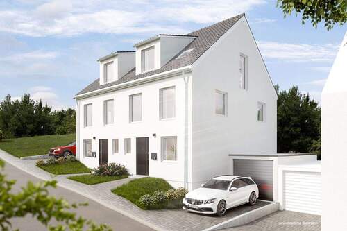 Ansicht - Doppelhaushälfte mit 157,00 m&sup2; in Ostelsheim zum Kaufen