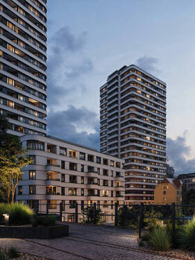 BOE_1 - The Sky is the Limit: High-End-Living mit Fernsehturm-Blick, Top-Ausstattung, Loggia