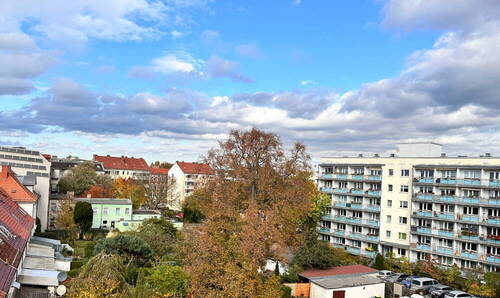 Blick aus der Dachterrasse - Etagenwohnung mit 67,00 m&sup2; in Berlin zur Miete
