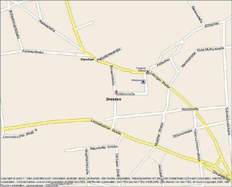 Kartenausschnitt - 2 Zimmer Etagenwohnung zur Miete in Dresden