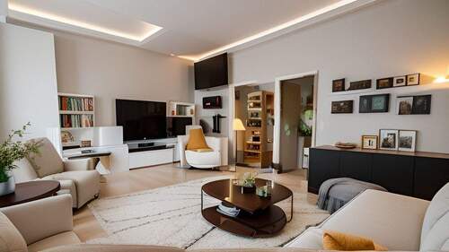 Wohnzimmer EG Homestaging - Mehrfamilienhaus, Wohnhaus mit 263,60 m² in Mönchengladbach zum Kaufen