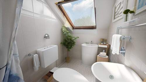 Badezimmer DG links Homestaging - 