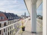 Balkon m. Domblick PH - 3 Zimmer Gewerbeobjekt (Büro, Produktion, Verkauf) in Köln