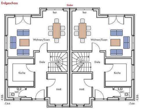 EG_Bremen.jpg - 4 Zimmer Doppelhaushälfte in Kleinmachnow