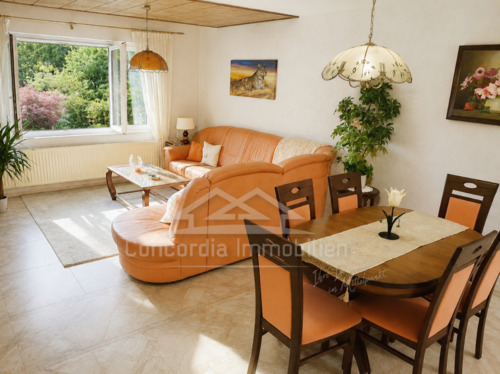 Wohnbereich - 3 Zimmer Terrassenwohnung zur Miete in Großschirma