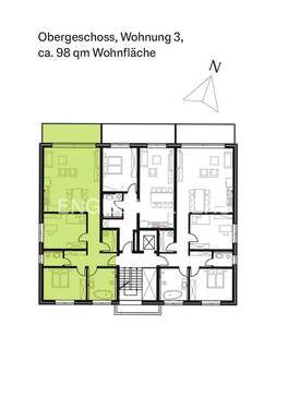 OG links, WE 3 - 3 Zimmer Etagenwohnung zum Kaufen in Moers