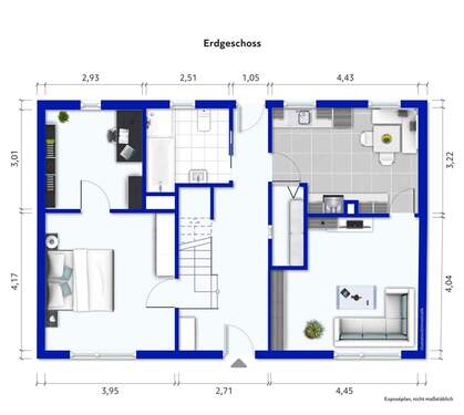 GR Erdgeschoss Möbeliert - 