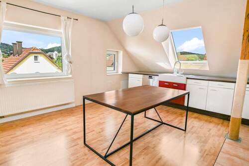 Küche- und Essbereich - 3 Zimmer Etagenwohnung in Bielefeld