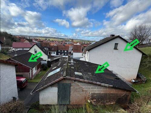 Hang-Ansicht - Doppelhaushälfte mit 120,00 m² in Burgwald zum Kaufen